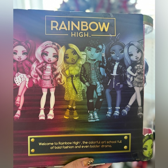 NEW IN BOX Rainbow High Doll Krystal Bailey Dark Purple Fashion Doll - Picture 3 of 6